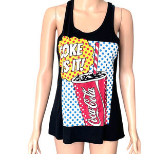 COCA-COLA vintage Tank Top Women Sz M slightly used